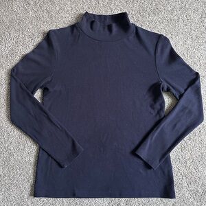 Croft & Barrow Navy Long Sleeve Top